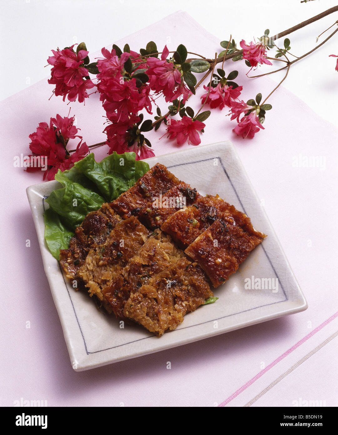 Koreanisches gebratenes Essen Stockfoto