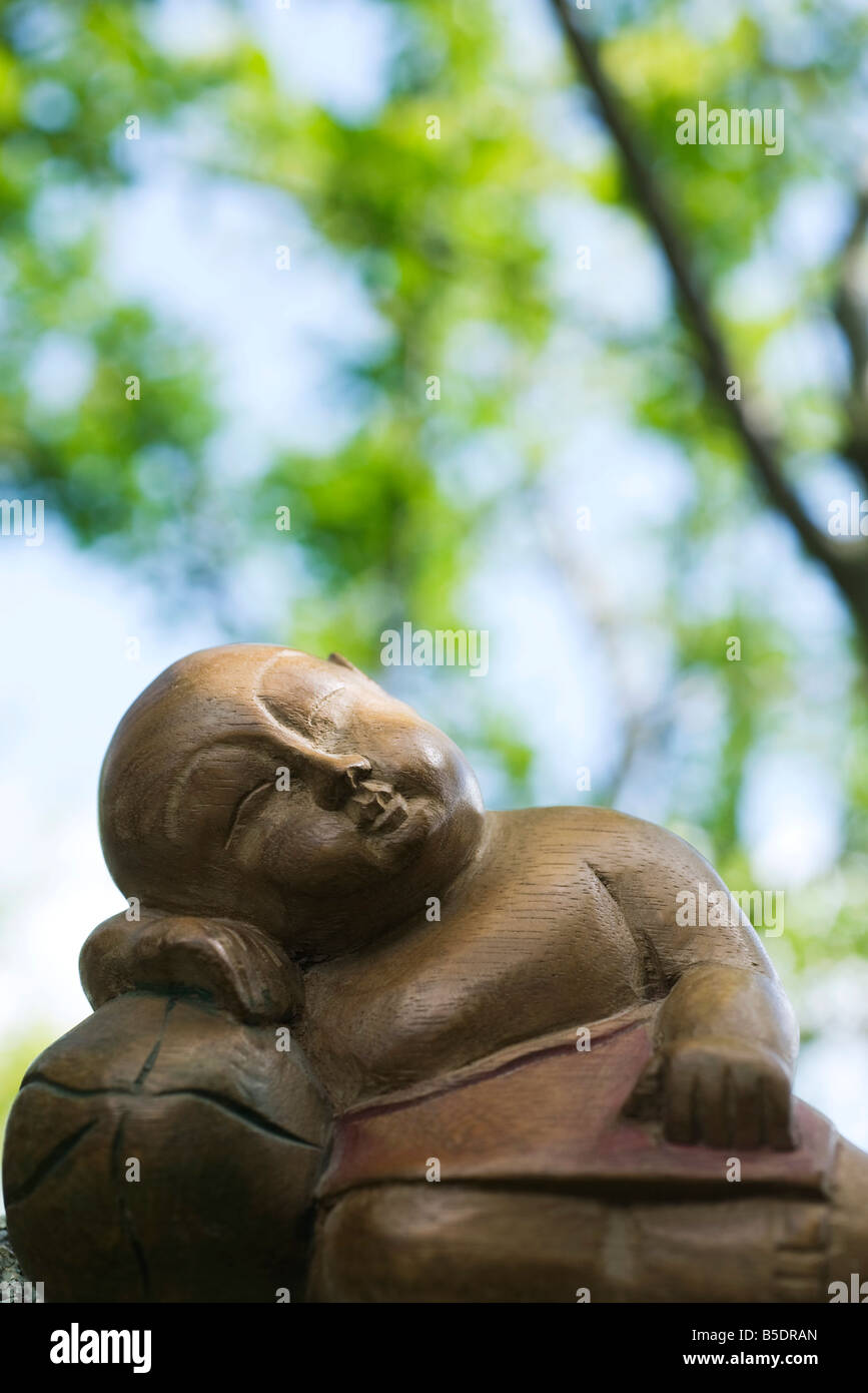 Schlafenden Buddha-Statue, Nahaufnahme Stockfoto