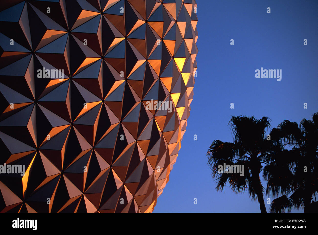 Raumschiff Erde, Epcot, Disney, Orlando, Florida, USA, Nordamerika Stockfoto