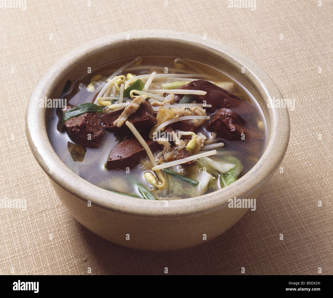 Koreanisches Essen Suppe Stockfoto