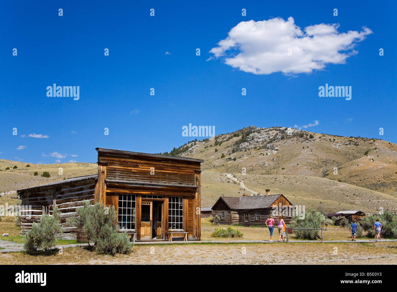 Bannack Staatspark Geisterstadt, Dillon, Montana, USA, Nordamerika Stockfoto