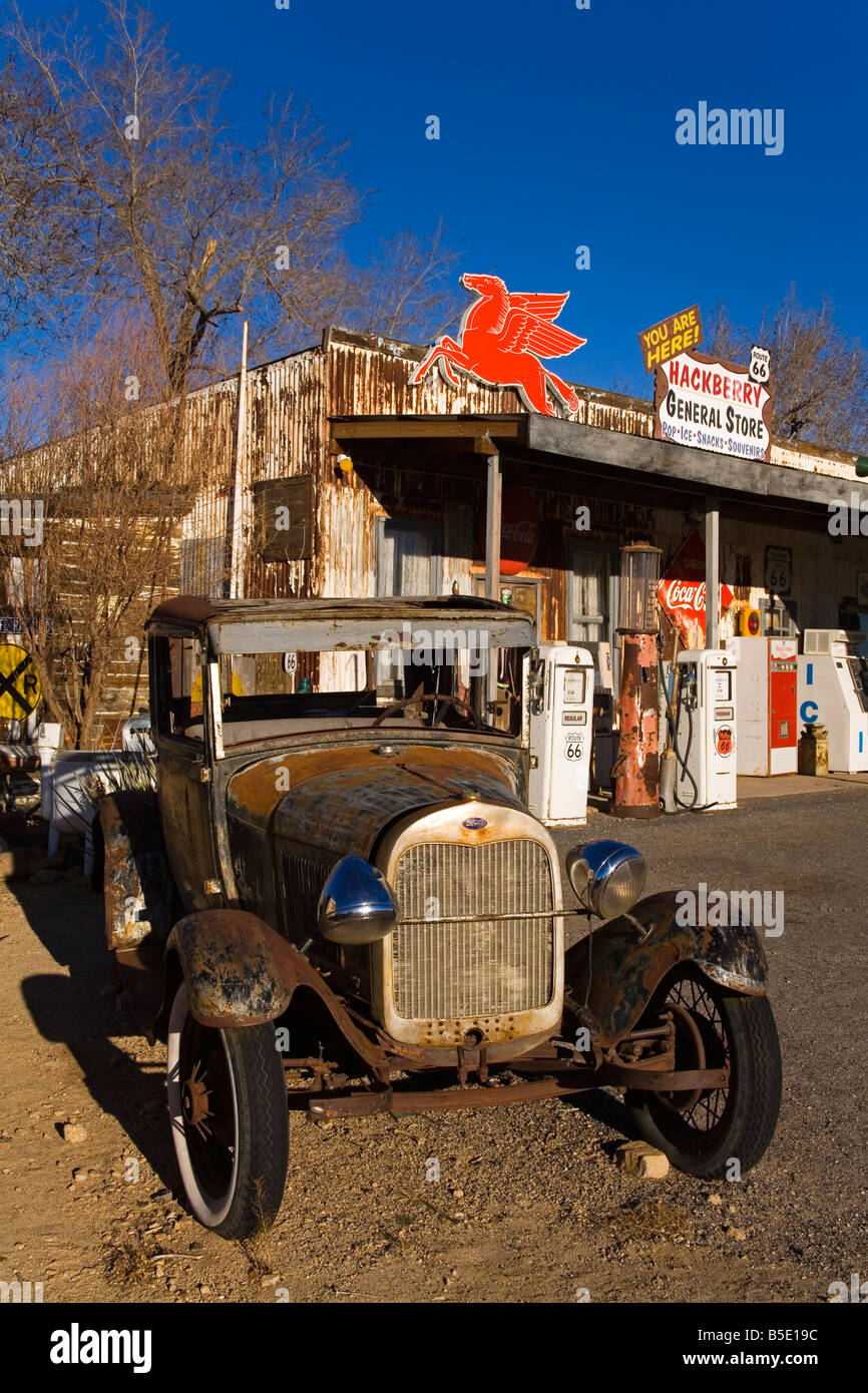 Gemischtwarenladen und Route 66 Museum, Hackberry, Arizona, USA, Nordamerika Stockfoto