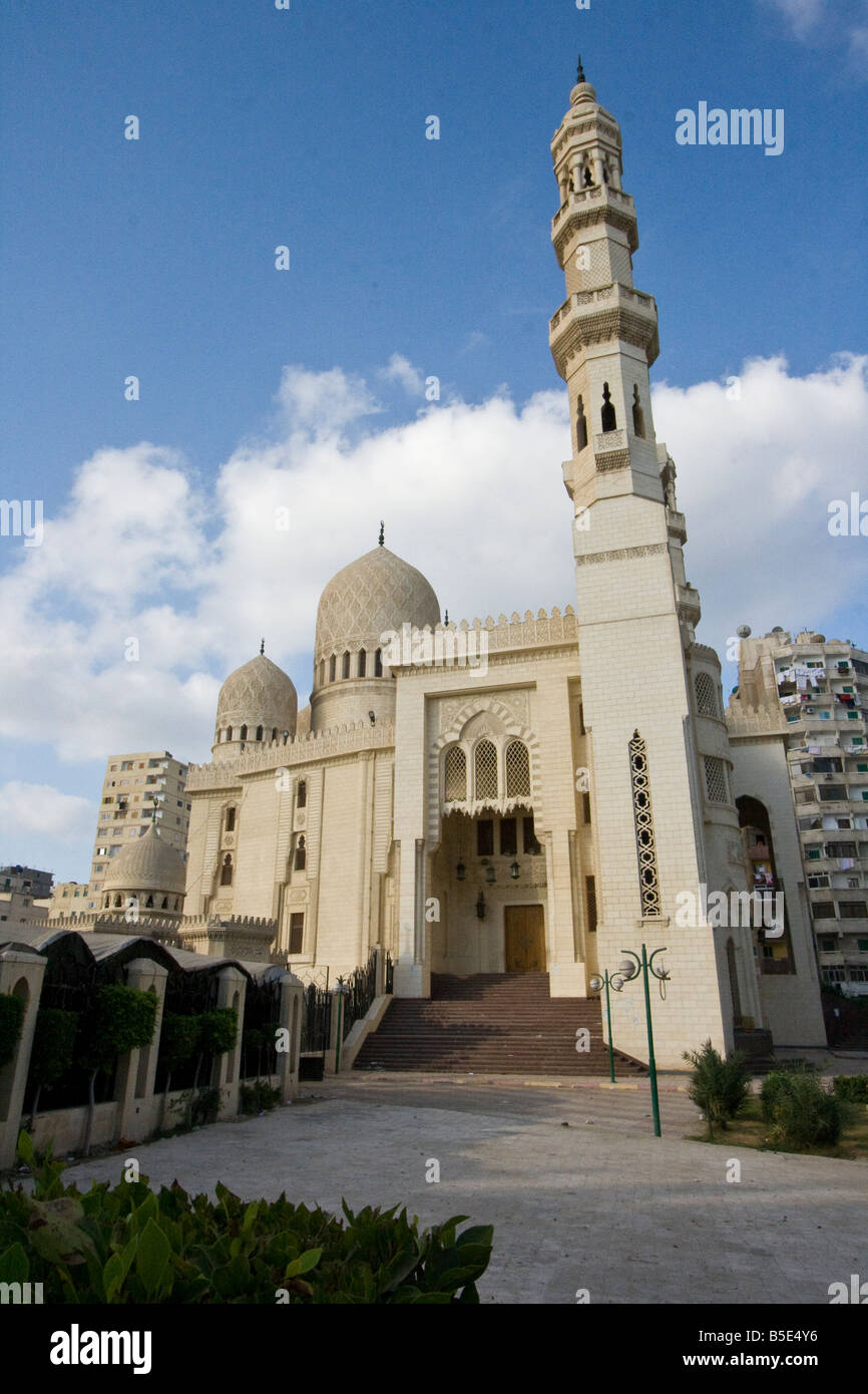 Abu El Abbas El Mursi Moschee in Alexandria Ägypten Stockfoto