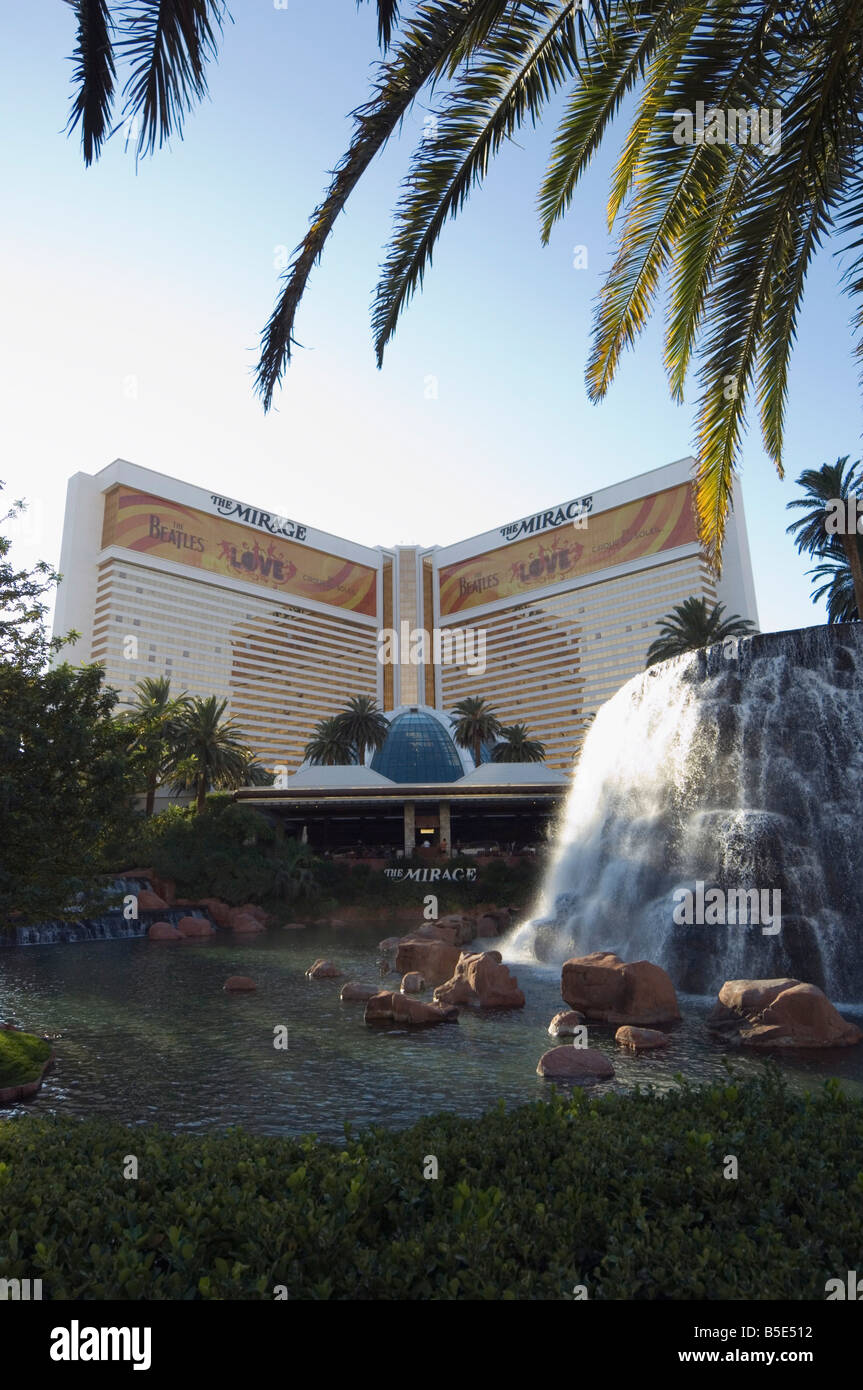 Das Mirage Hotel am Strip (Las Vegas Boulevard), Las Vegas, Nevada, USA, Nordamerika Stockfoto