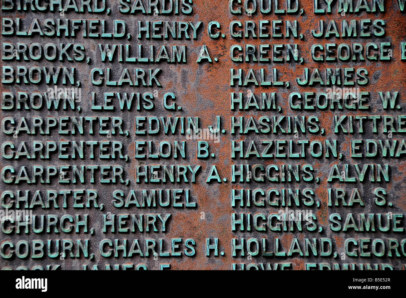 American Civil War Memorial, Newfane, Vermont, USA Stockfoto