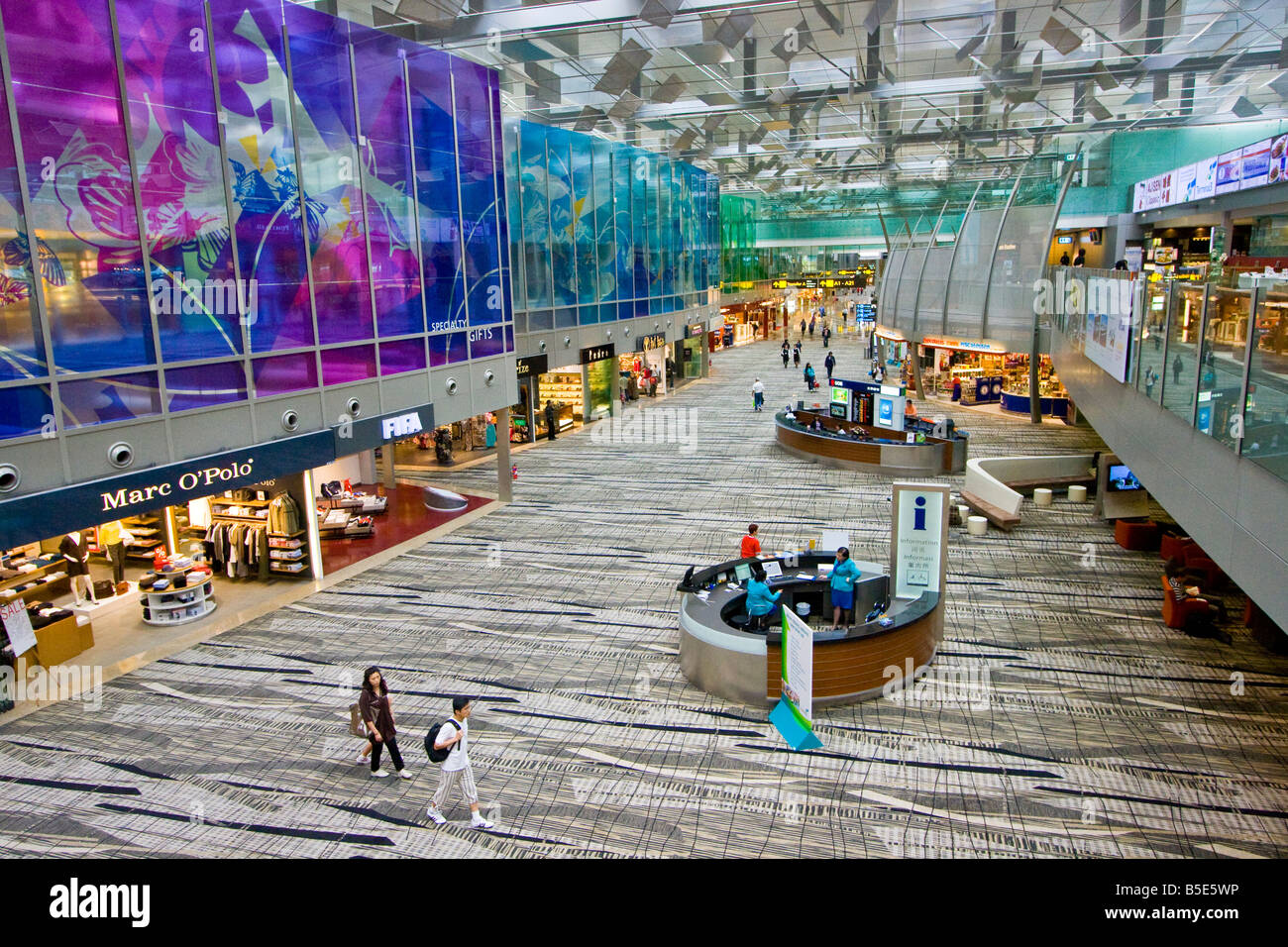 Terminal 3 des Changi International Airport in Singapur Stockfoto