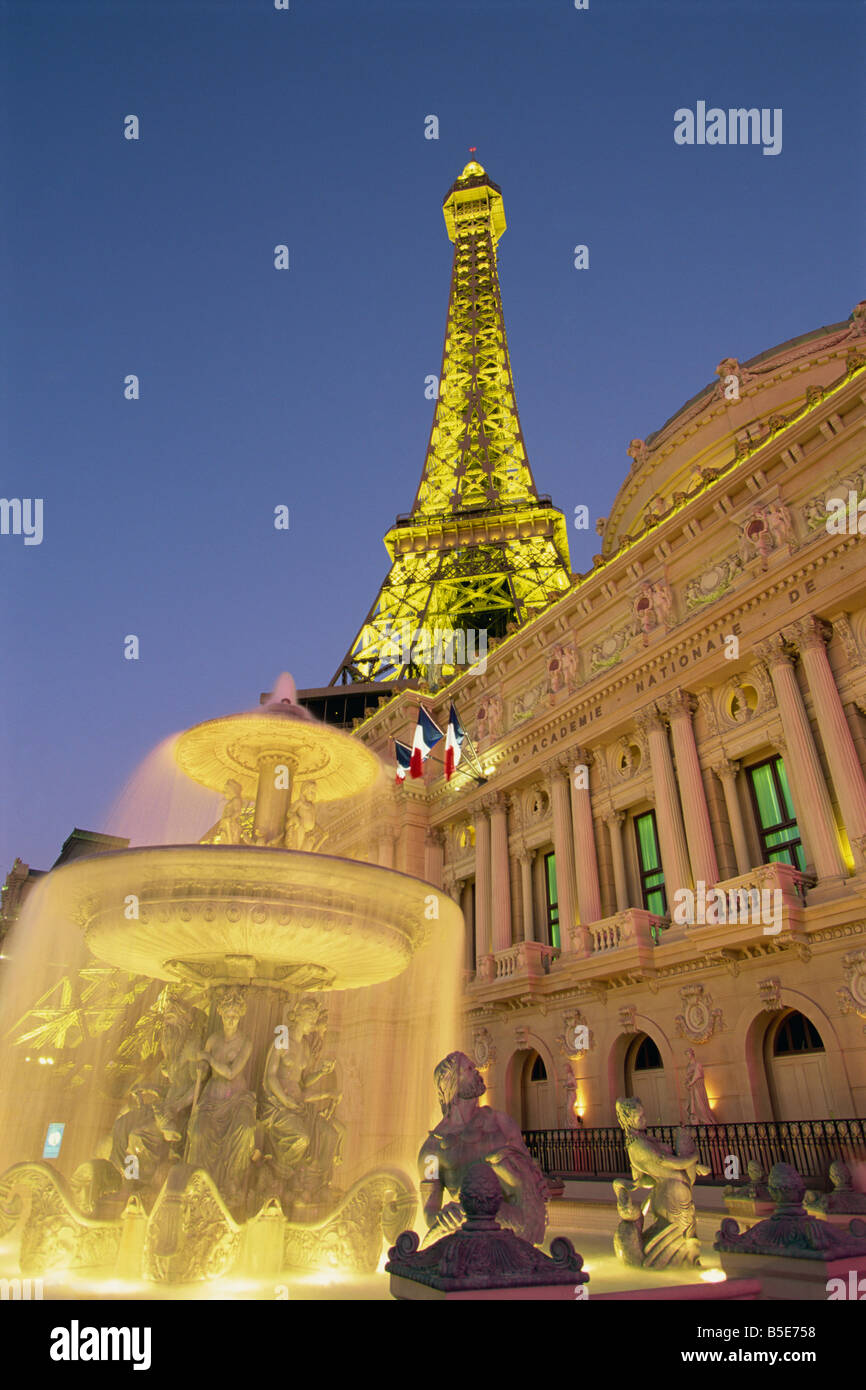 Eiffelturm Paris Las Vegas Nevada U S G Hellier Stockfoto