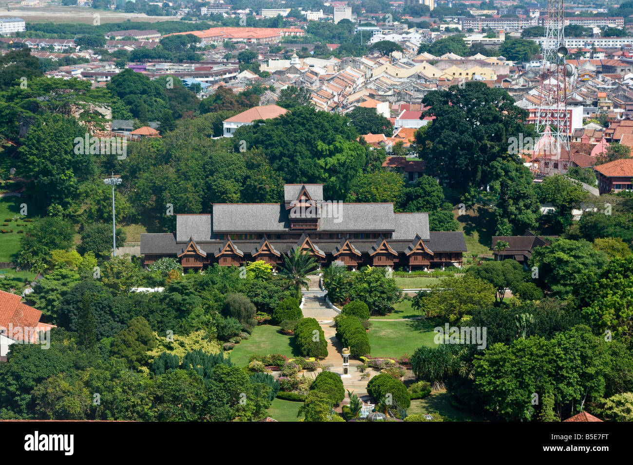 Sultanat Palast in Melaka, Malaysia Stockfoto