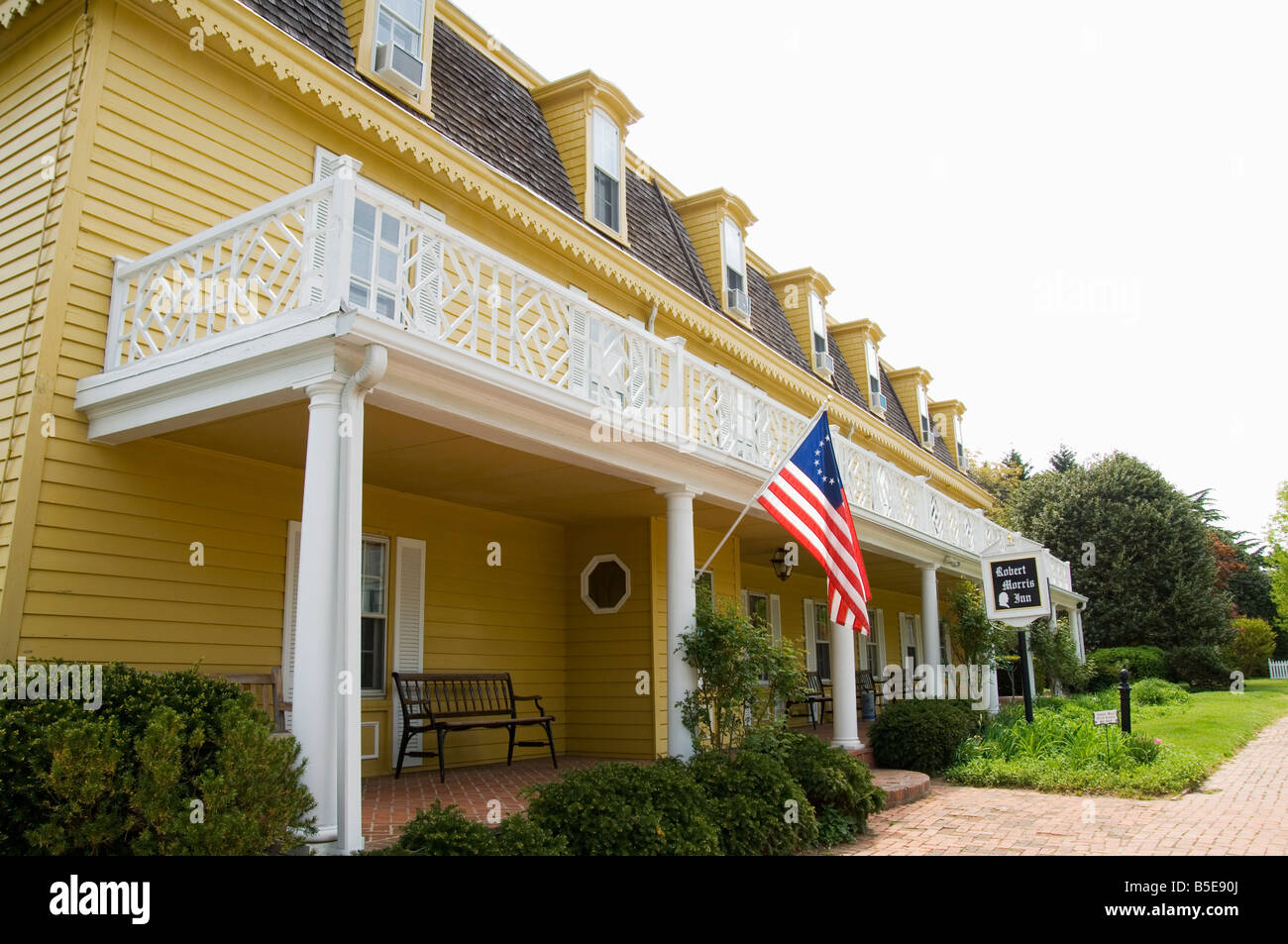 Berühmte historische Robert Morris Gasthaus, Oxford, Talbot County, Chesapeake Bay Gegend, Maryland, USA, Nordamerika Stockfoto