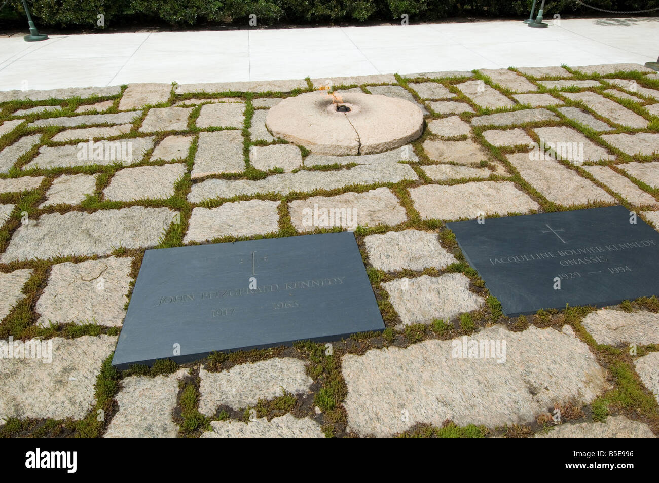 Grab von Kennedy und Jackie Kennedy am Arlington Nationalfriedhof Arlington, Virginia, USA, Nordamerika Stockfoto