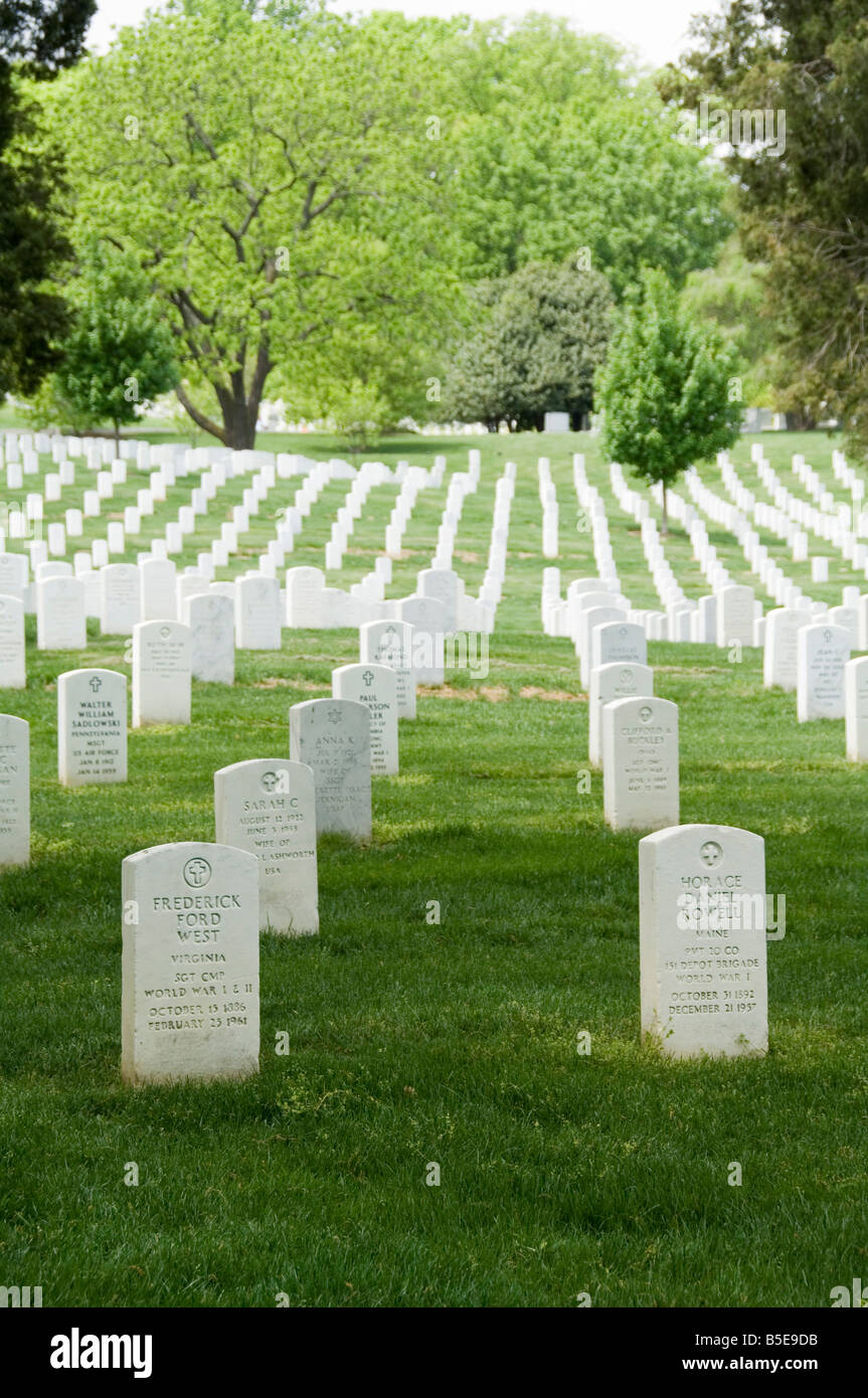 Arlington Nationalfriedhof Arlington, Virginia, USA, Nordamerika Stockfoto