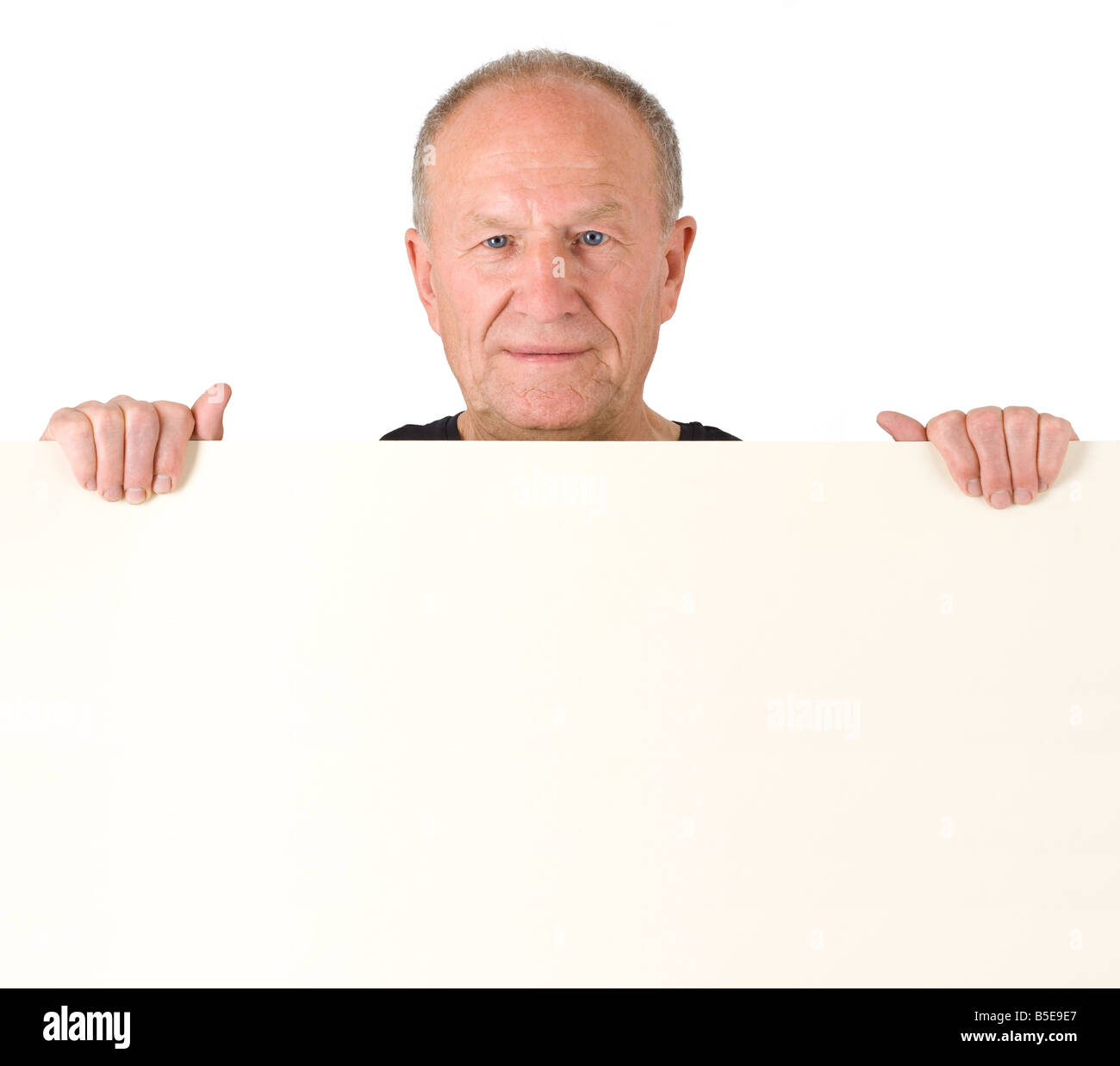 Senior woman. Plakat Stockfoto