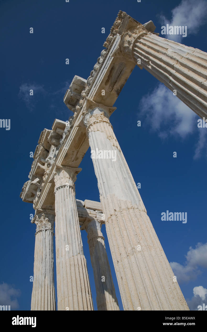 Apollo-Tempel, Seite Stockfoto