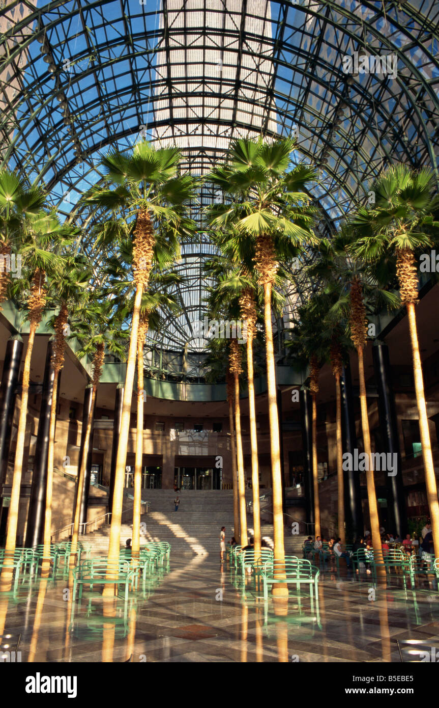 Palmen im Wintergarten Atrium Teil der World Financial Center Manhattan