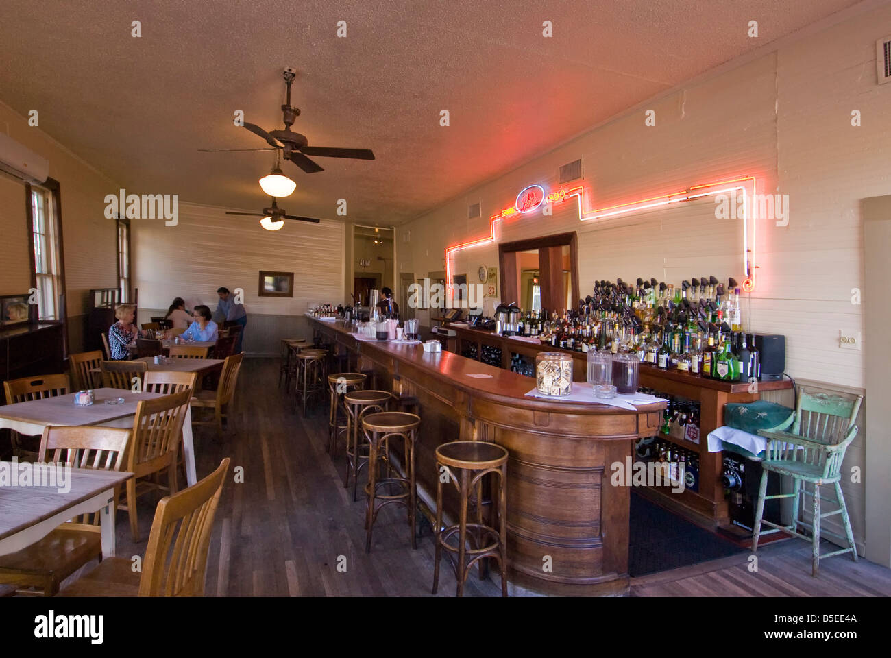 Innerhalb des Liberty Bar, San Antonio, Texas. Stockfoto