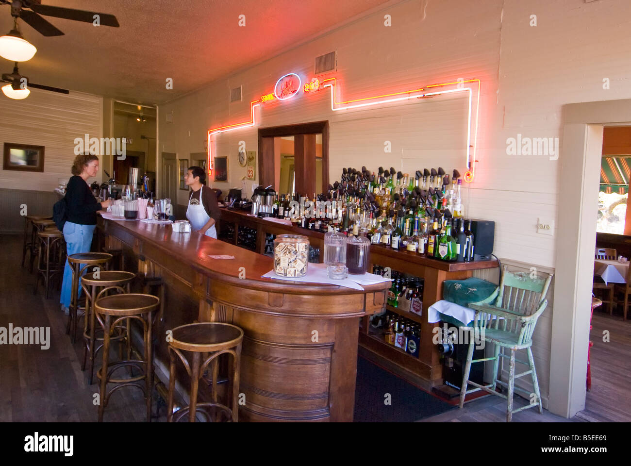 Innerhalb des Liberty Bar, San Antonio, Texas. Stockfoto