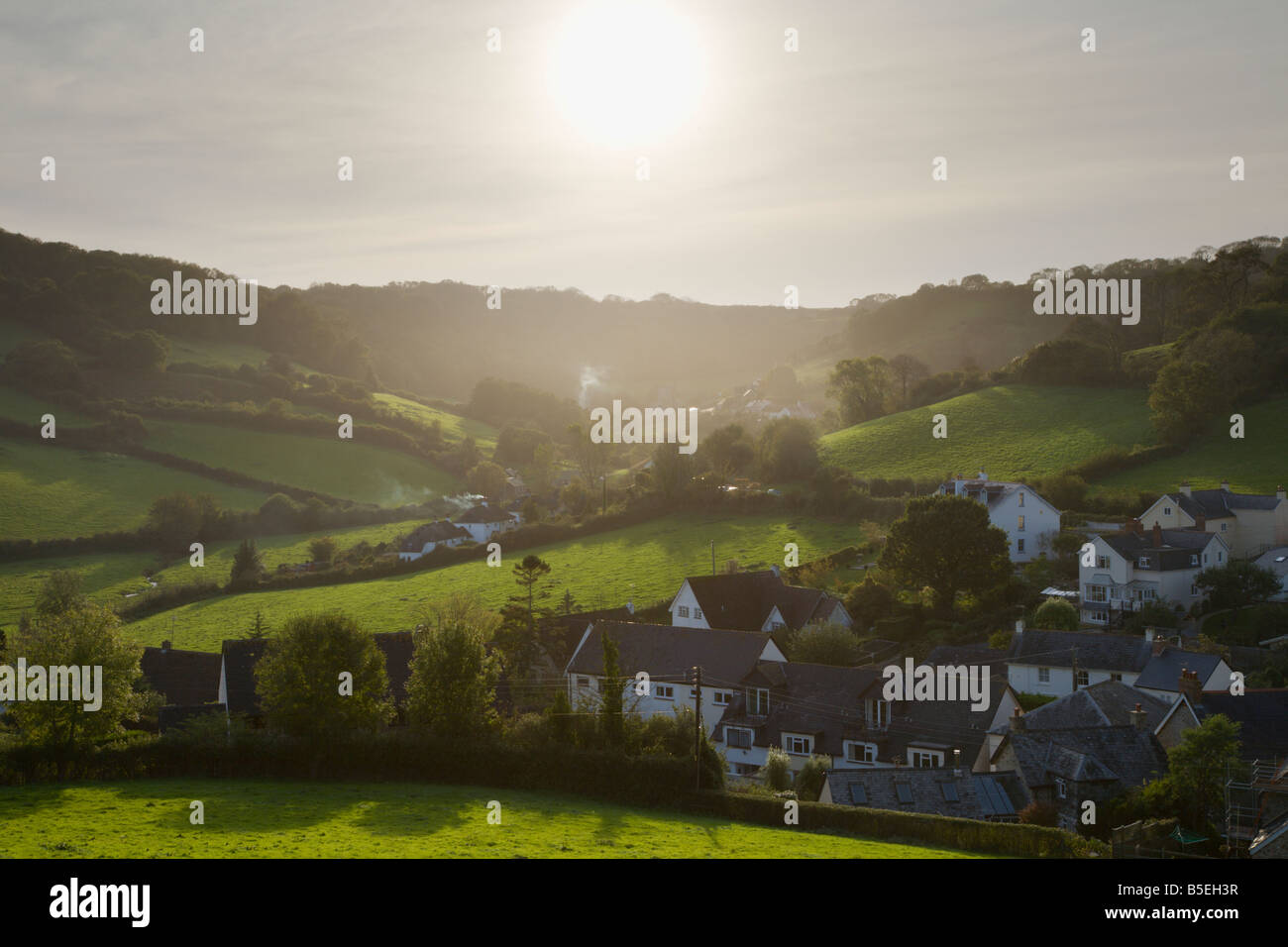 Branscombe Dorf Devon England Stockfoto