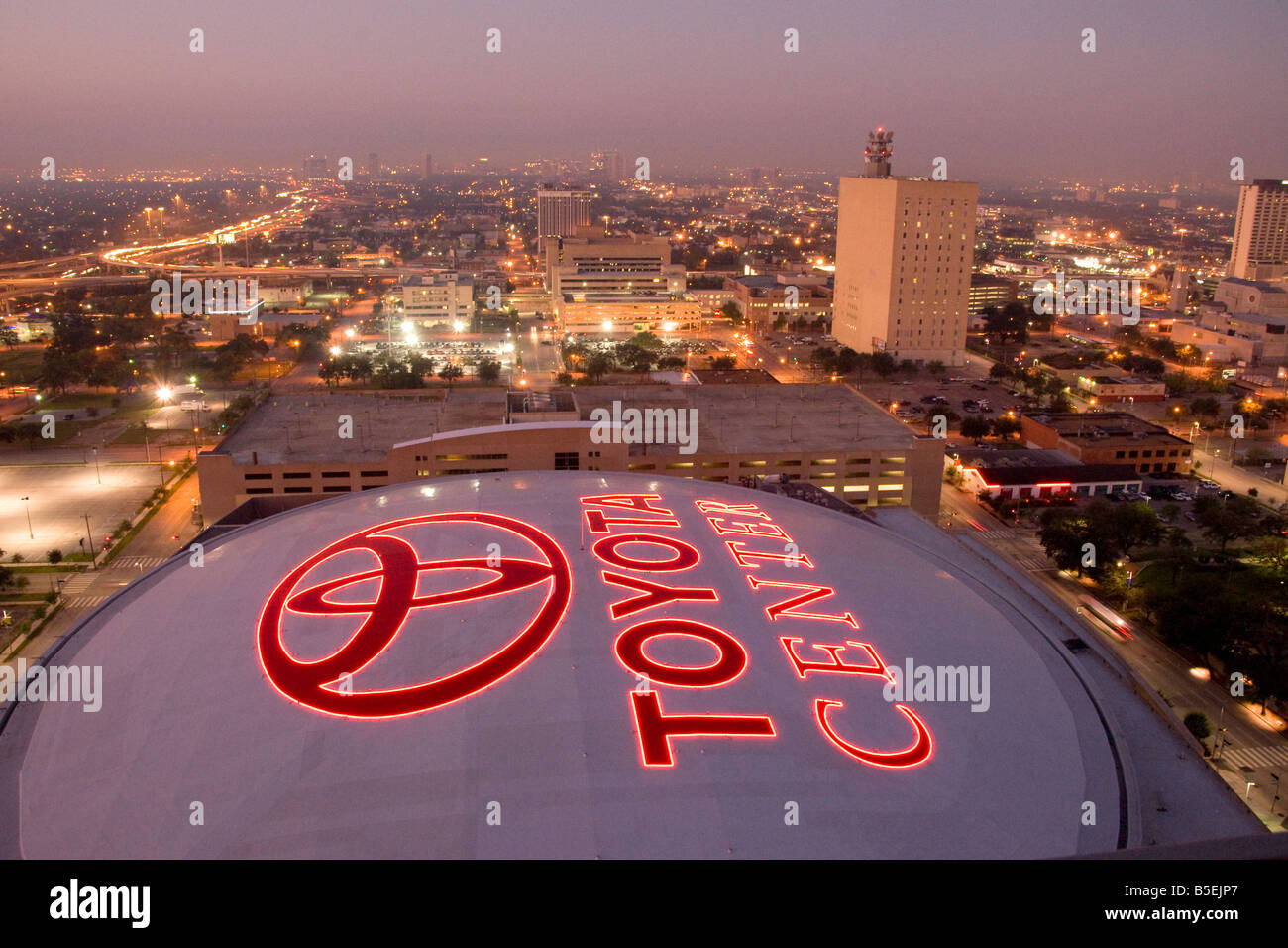 Houston, Innenstadt von Toyota Center Sportarena Stockfoto