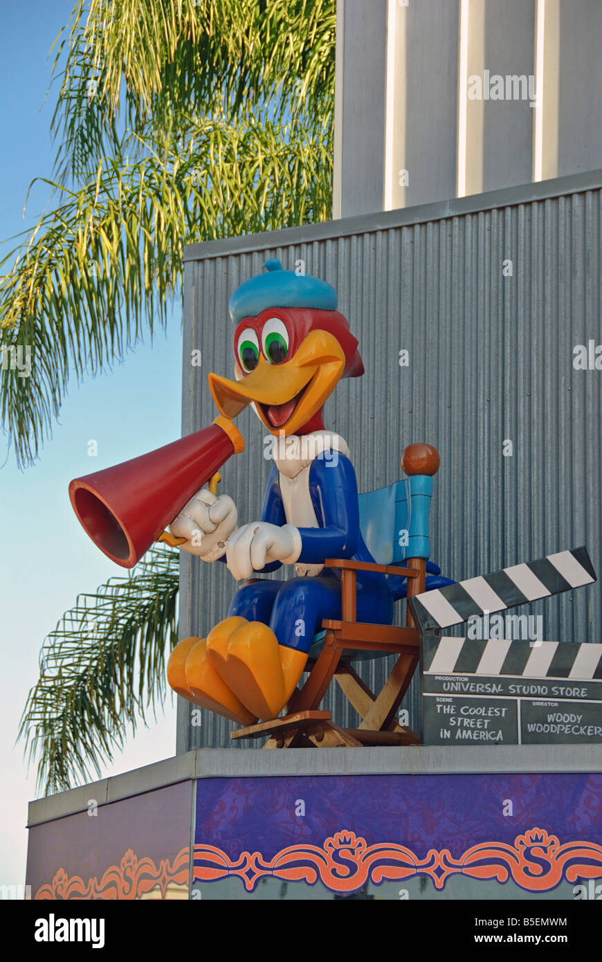 Universal City Walk Hollywood Universal Parks & Resorts LA California Los Angeles CA woody woodpecker Stockfoto