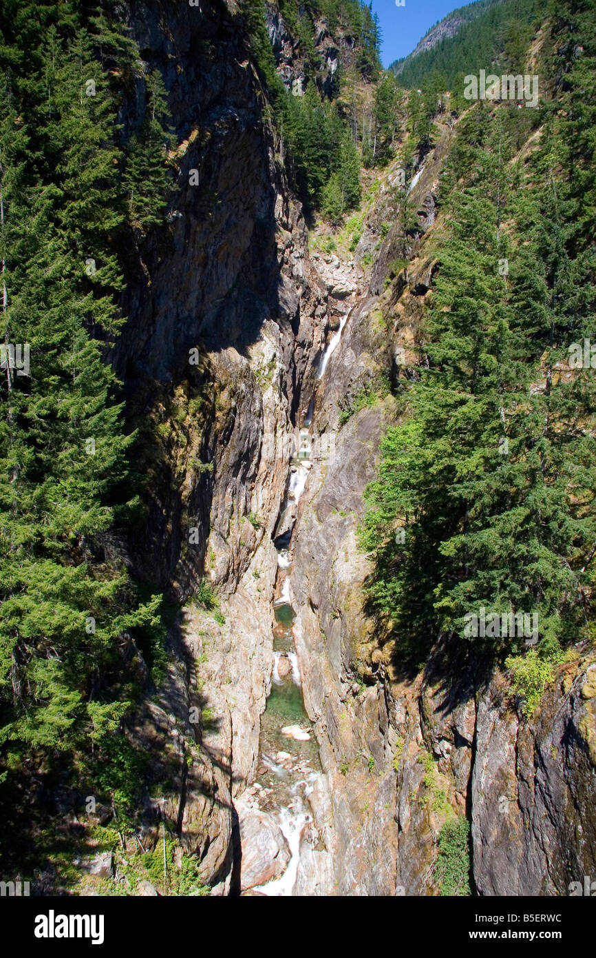 Gorge Creek verliebt sich in der North Cascades National Park-Washington Stockfoto
