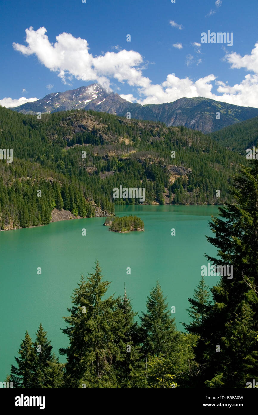 Diablo Lake in der North Cascade Range-Washington Stockfoto