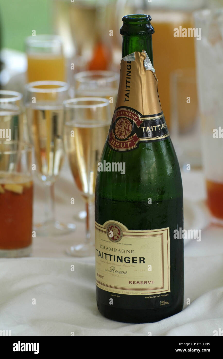 Champagner Hochzeit Stockfoto