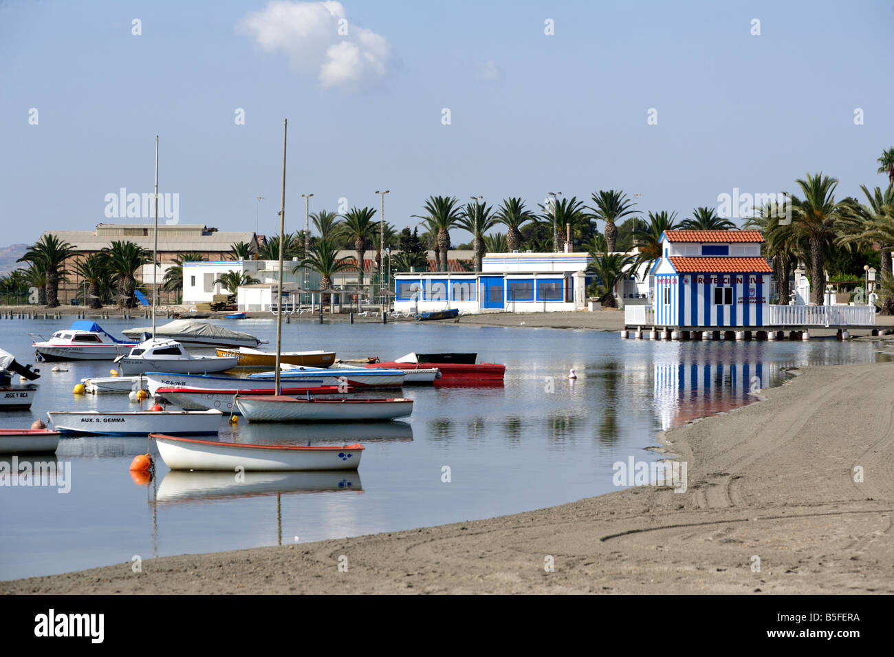 Das Resort Los Alcazares am Rande des Mar Menor, Spanien Stockfoto