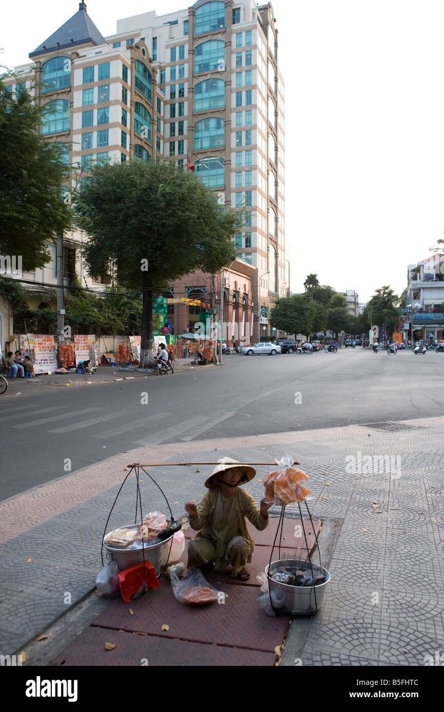 Straßenszenen in der Innenstadt von Ho-Chi-Minh-Stadt-vietnam Stockfoto