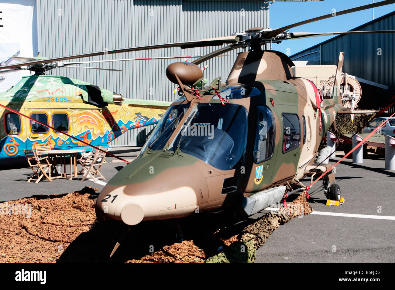 South African Air Force Agusta A109 Hubschrauber Stockfoto