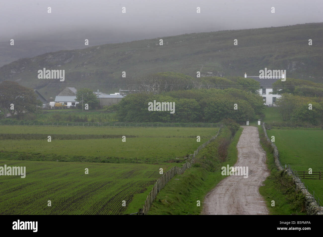 allgemeine Ansicht Kilchoman Distillery der ersten neuen Destillerie auf Islay seit 120 Jahren Stockfoto