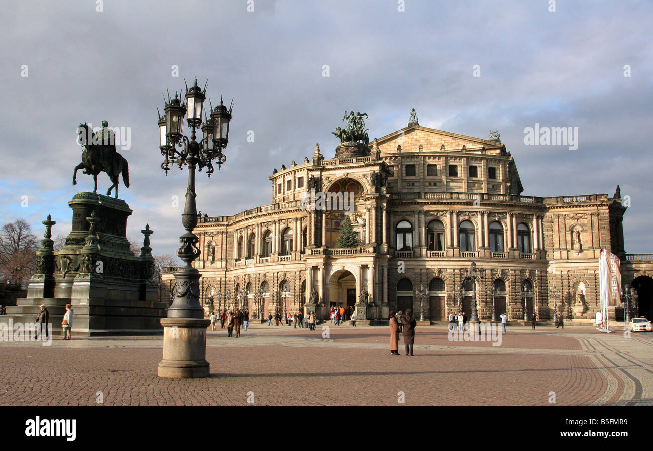 Der Semperoper Dresden Stockfoto