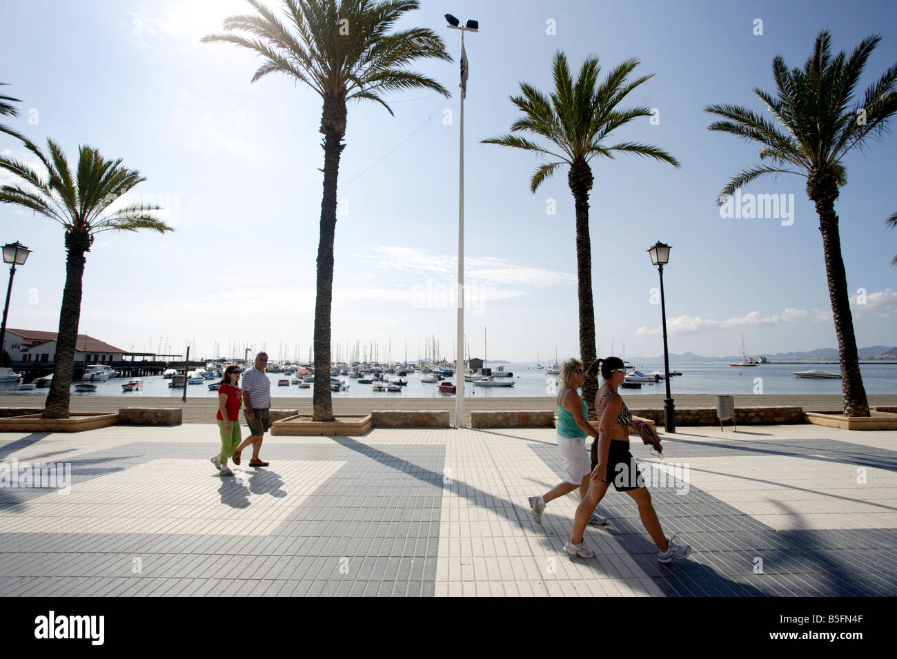 Der Ferienort Los Alcazares, Mar Menor, Spanien Stockfoto