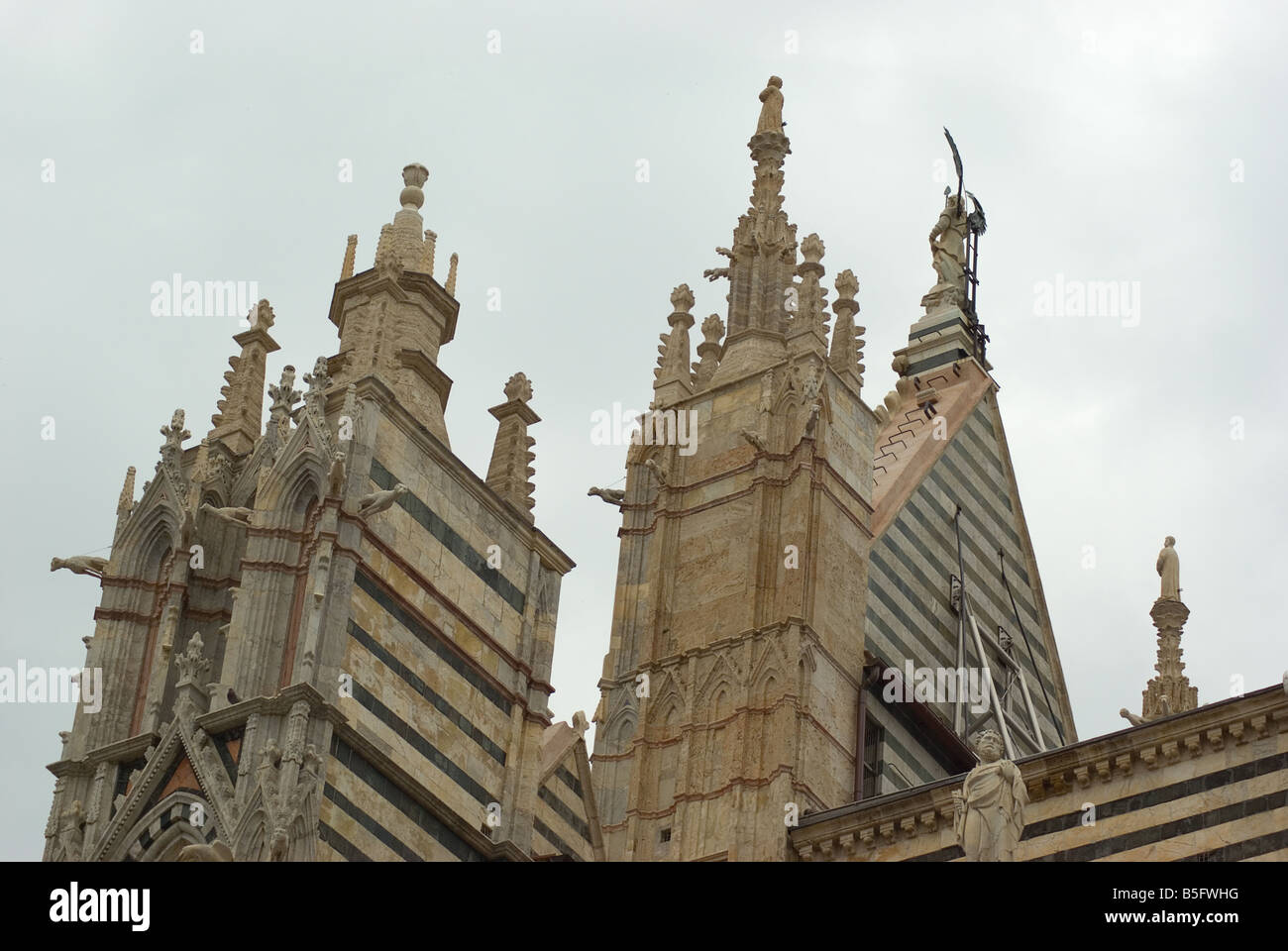 Der mittelalterliche Dom von Siena Stockfoto