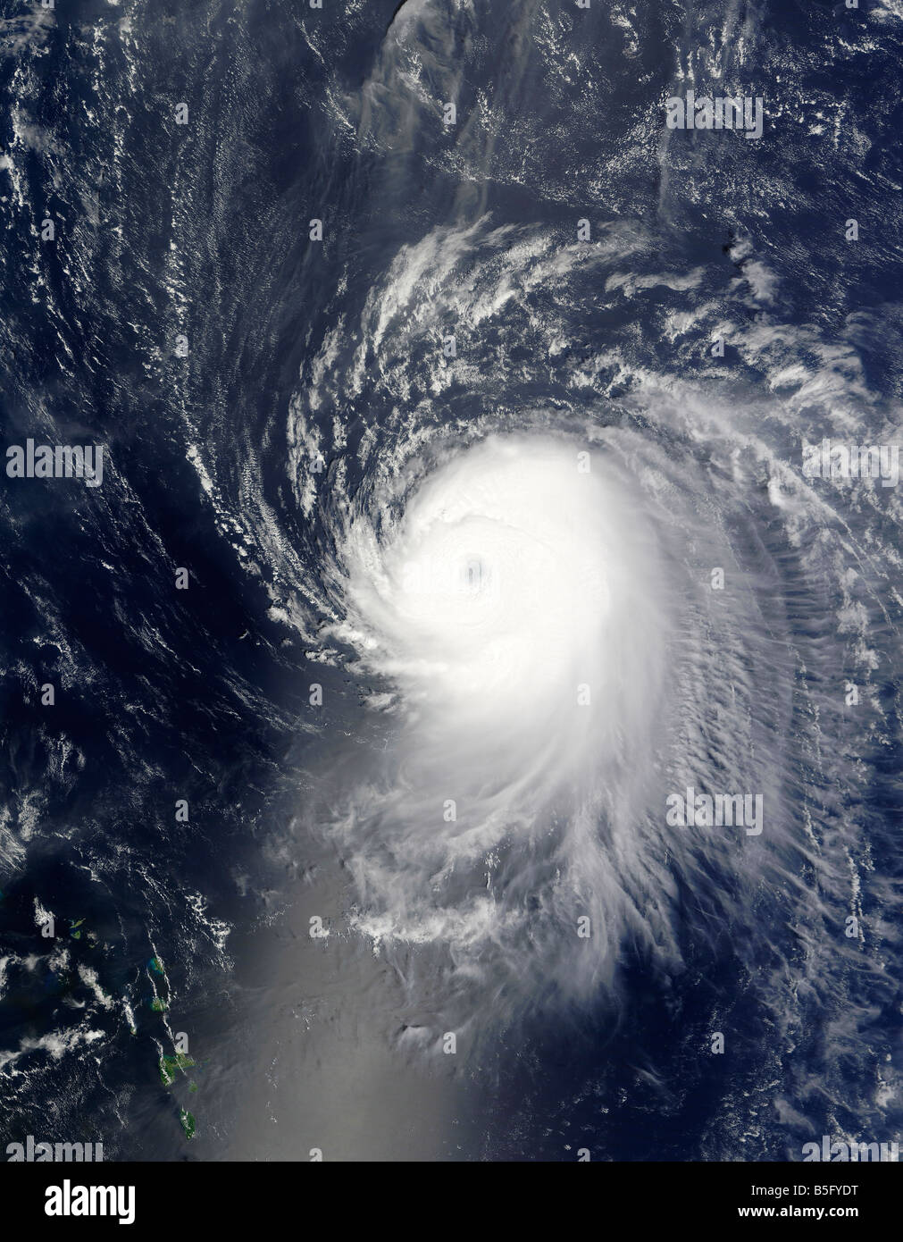 4. September 2008 - Hurrikan Ike aus der kleinen Antillen am 14:40 UTC. Stockfoto