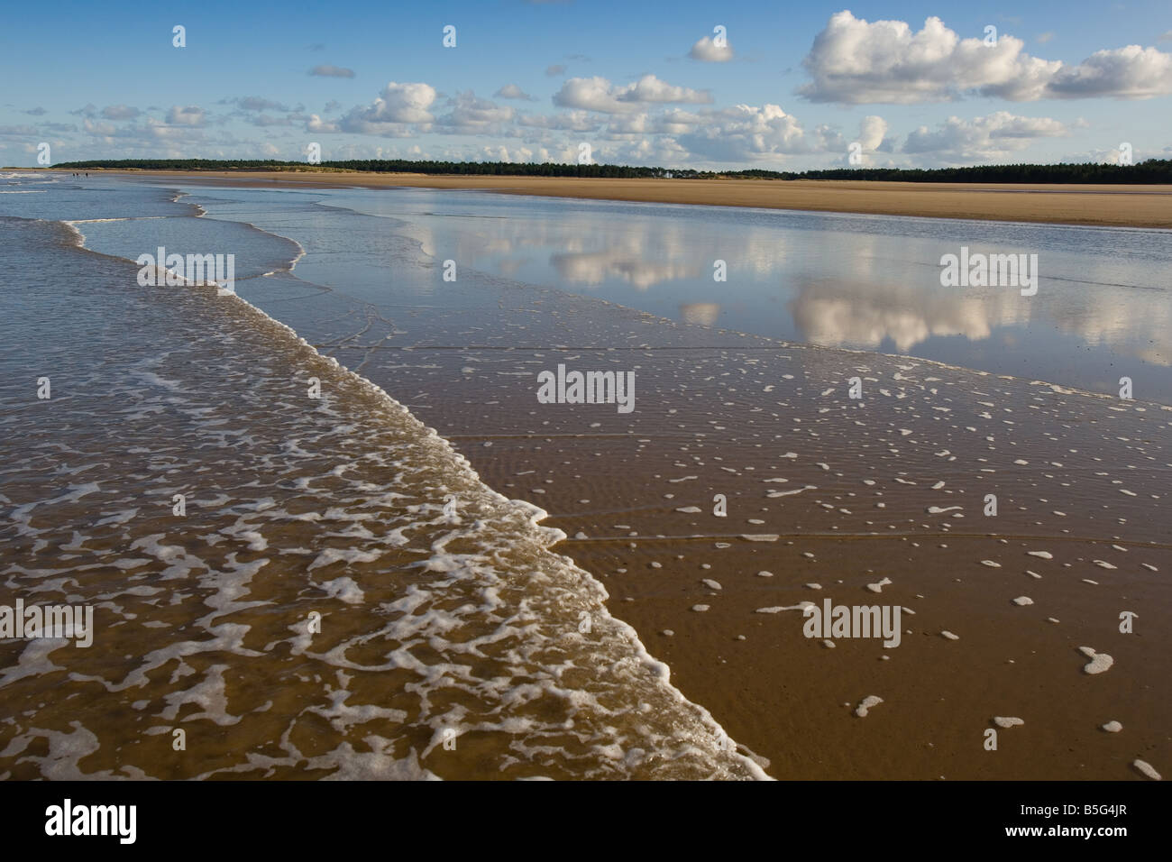 Holkham Bay und Strand National Nature Reserve North Norfolk England Anfang November Stockfoto