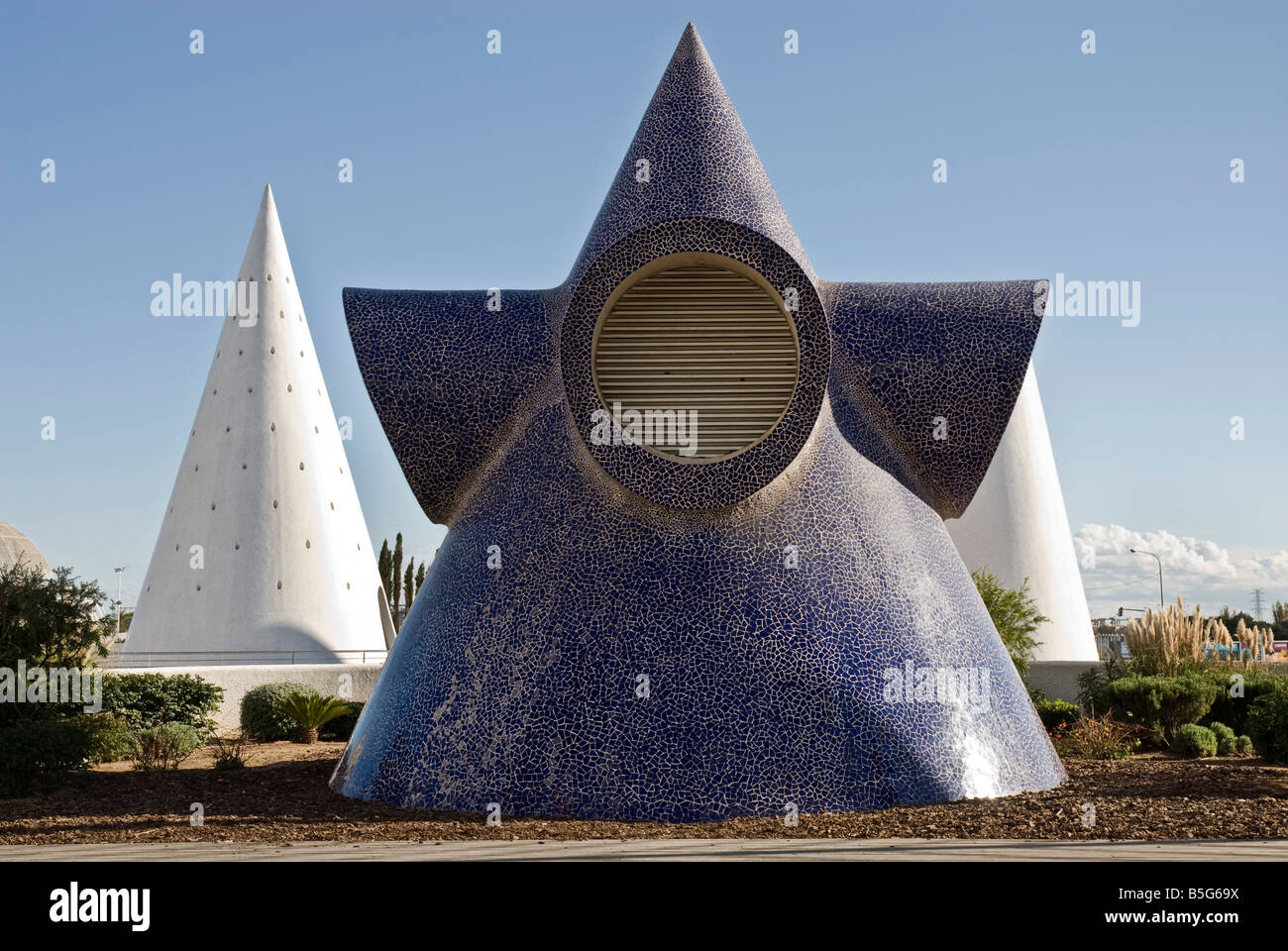 Umbracle im Santiago Calatrava Palace of Arts Stadt der Künste und Wissenschaften Valencia, Spanien Stockfoto