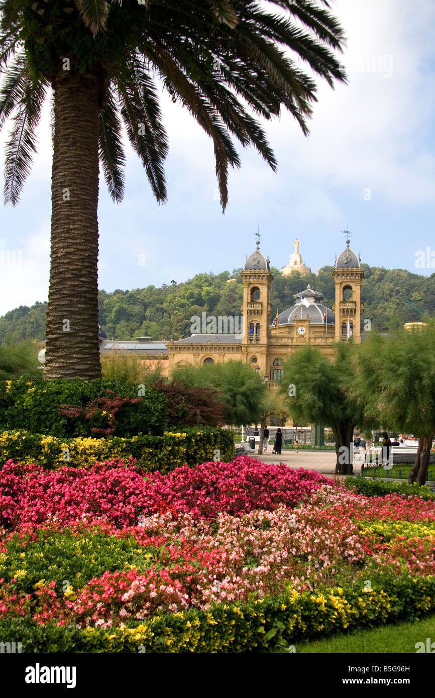 Das Rathaus in Donostia-San Sebastian Guipuzcoa baskische Land Nordspanien Stockfoto