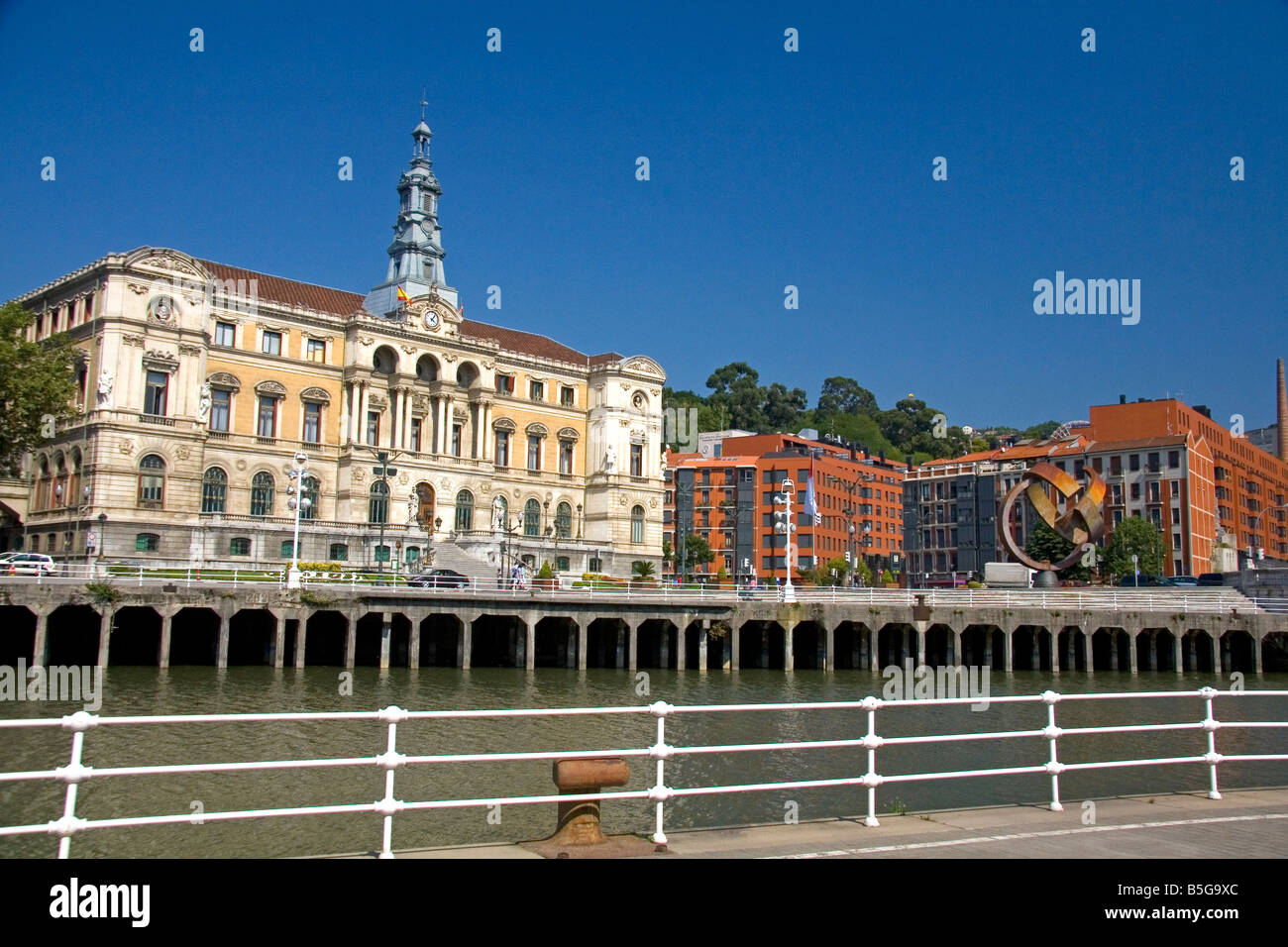 Das Rathaus von Bilbao Vizcaya Baskenland Nordspanien Stockfoto