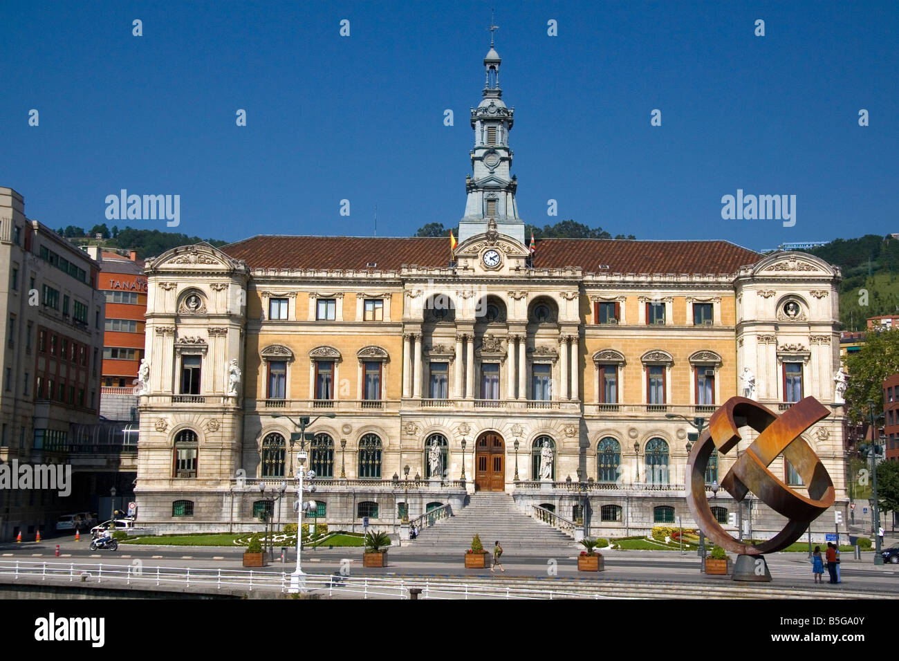 Das Rathaus von Bilbao Vizcaya Baskenland Nordspanien Stockfoto