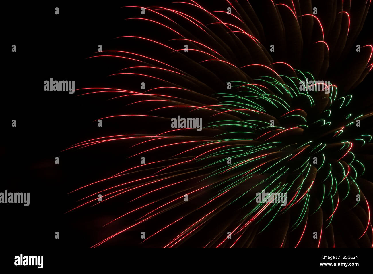 Feuerwerk in der Nacht Stockfoto