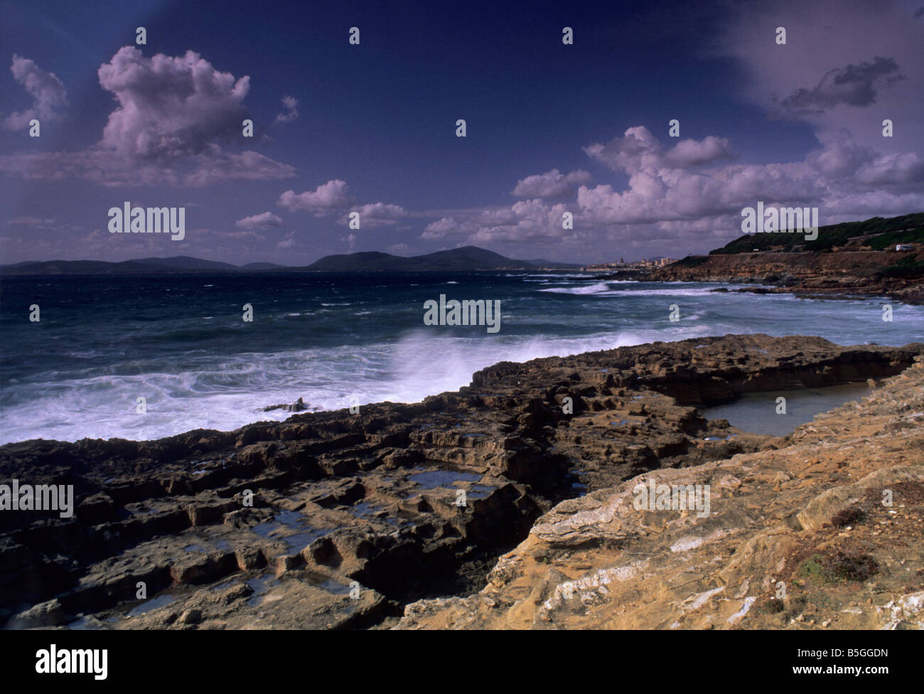 Südküste von Alghero, Sardinien, Italien Stockfoto