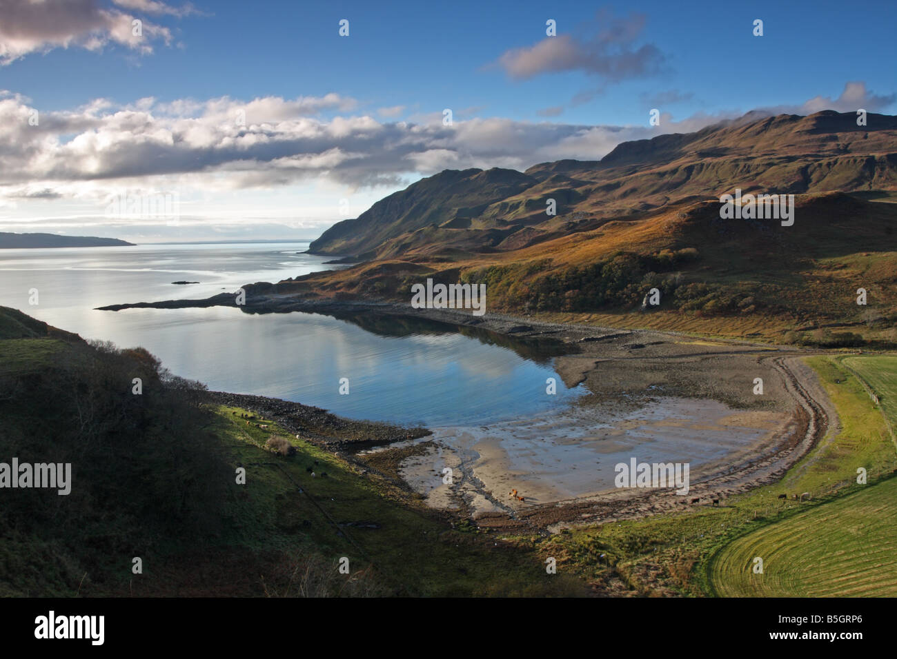 Der südlichen Küste von Ardnamurchan Halbinsel aus der Bucht von Camas Nan Geall Schottland Stockfoto