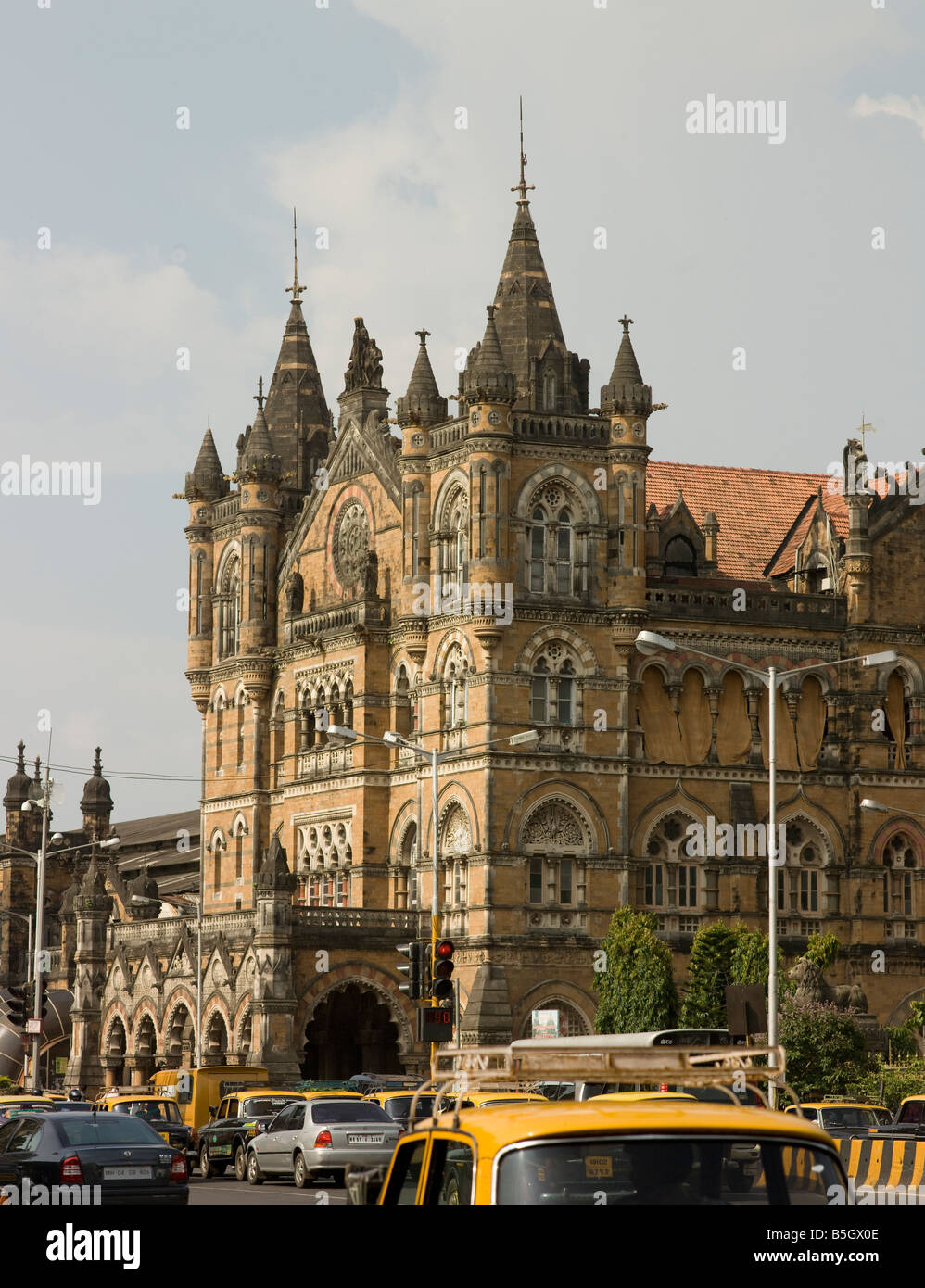 Victoria Terminus Railway Station Bombay Indien. Jetzt Chhatrapati Shivaji Terminus Stockfoto