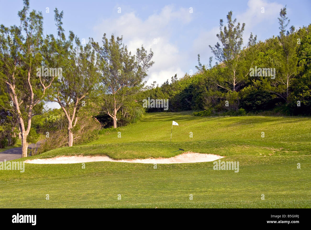 Bermuda-Golfplatz St. George Parish Sandfang landschaftlich Stockfoto