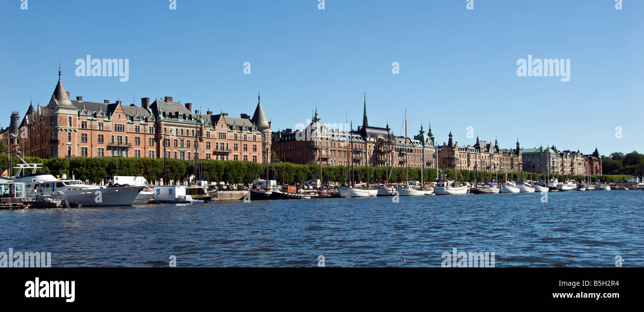 Grand beherbergt Waterfont Blickrichtung Ostermalm Stockholm Schweden Stockfoto