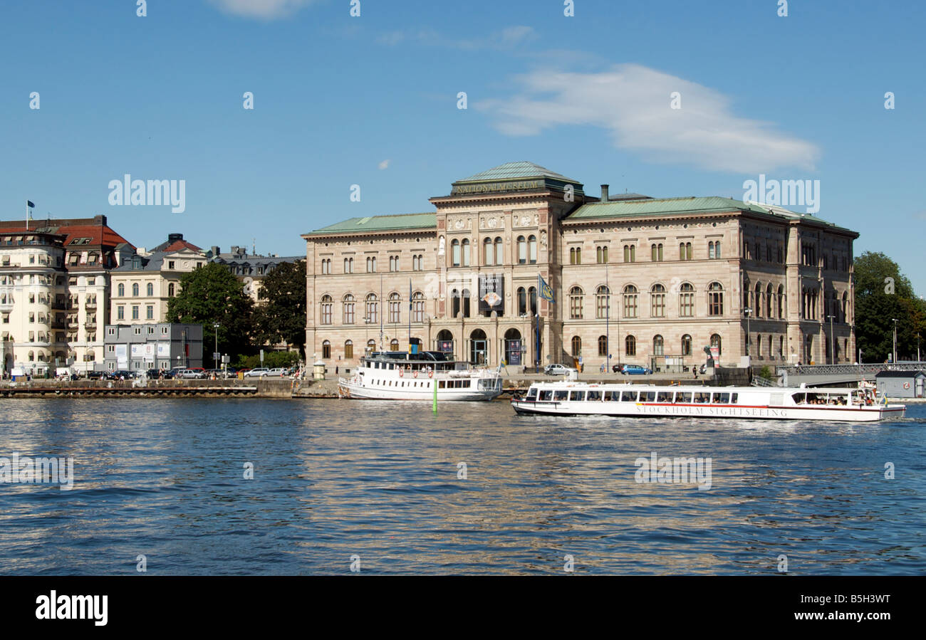 National Museum of Fine Arts an der Skeppsbron Gamla Stan Stockholm Schweden Stockfoto