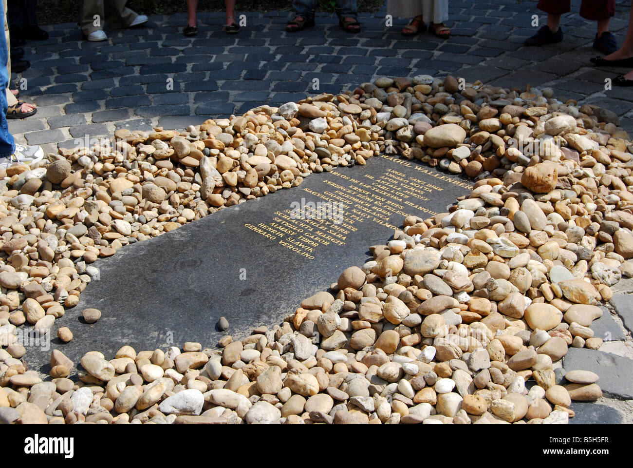 Denkmal für den schwedischen Diplomaten Raoul Wallenberg in der großen Synagoge in Budapest Ungarn Stockfoto