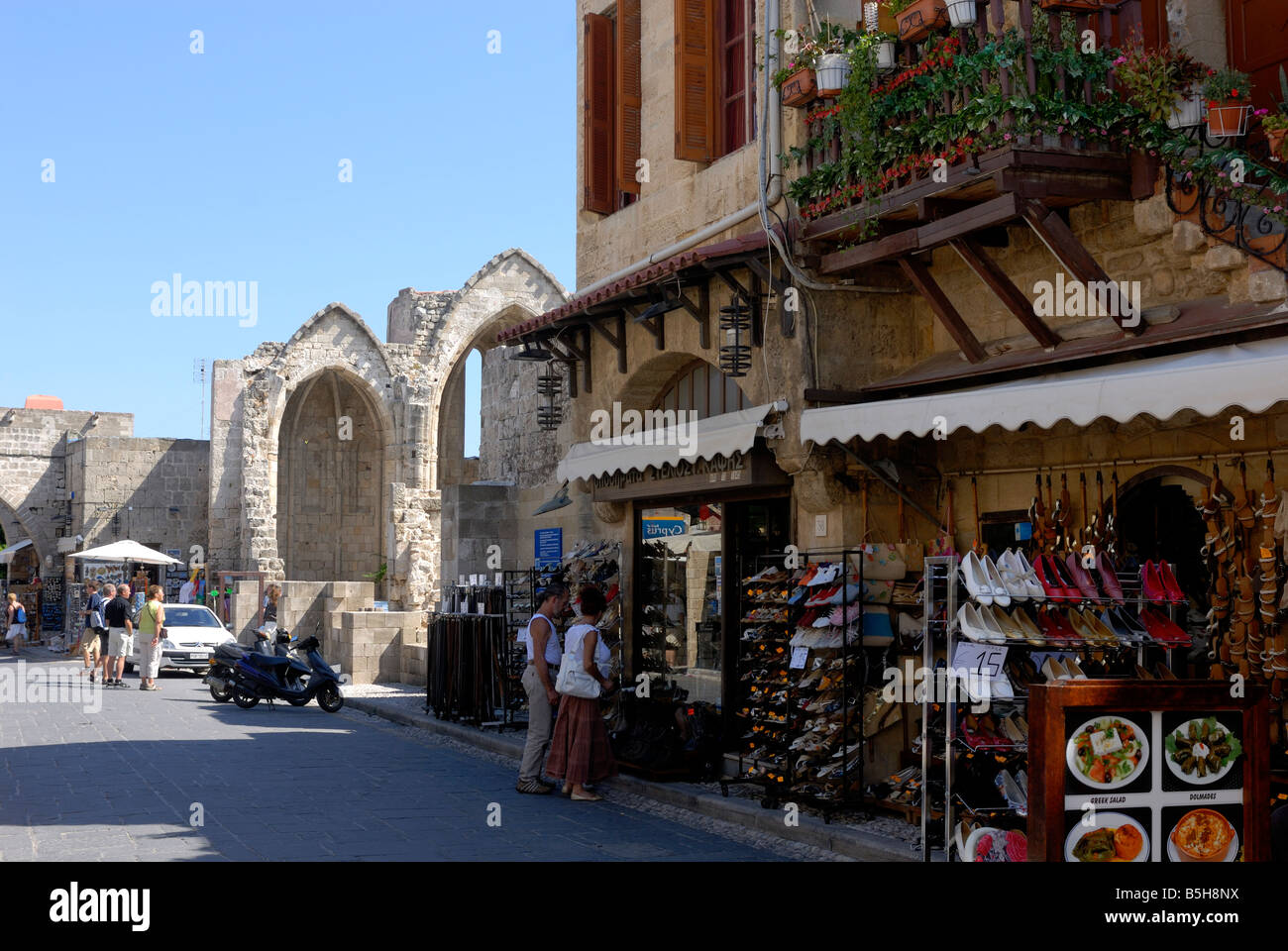 Alte Stadt von Rhodos Altstadt Stockfoto