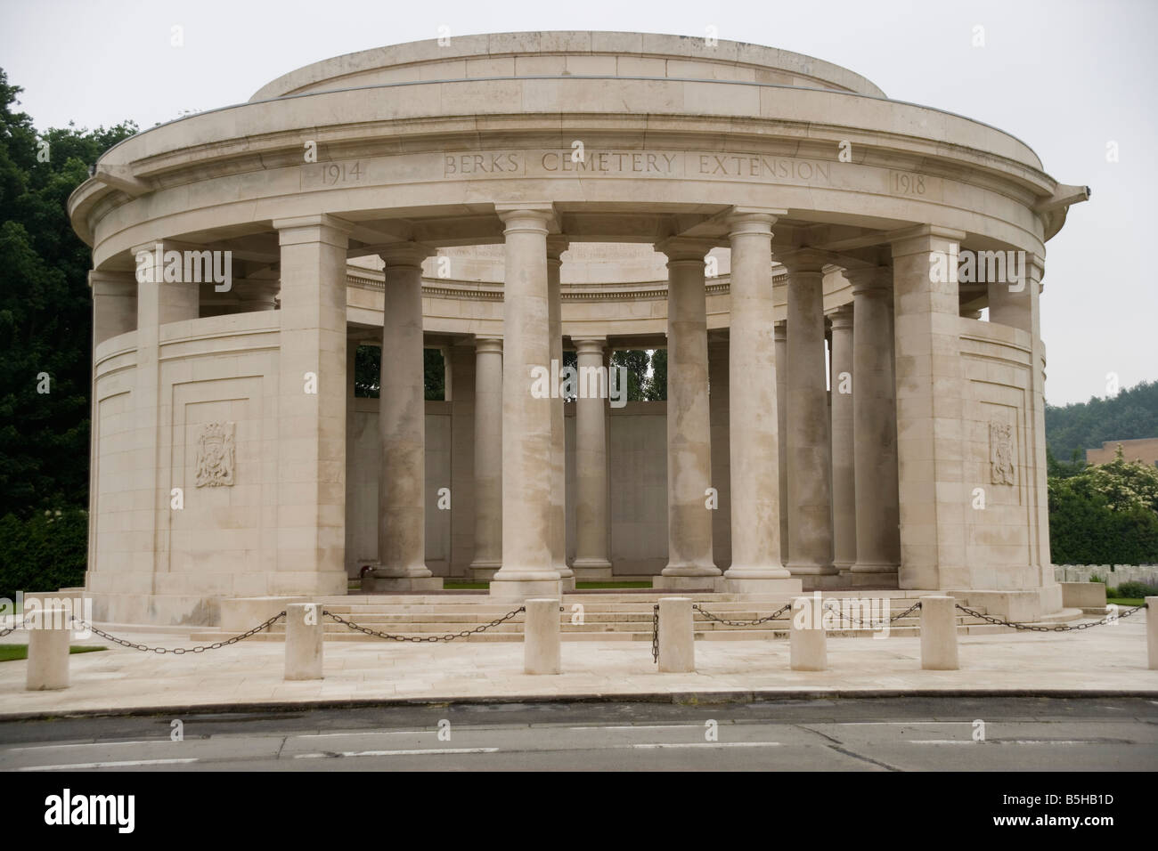 Ploegsteert Denkmal für die fehlende tragen die Namen von 11.447 britischen Soldaten des ersten Weltkriegs in Flandern Stockfoto