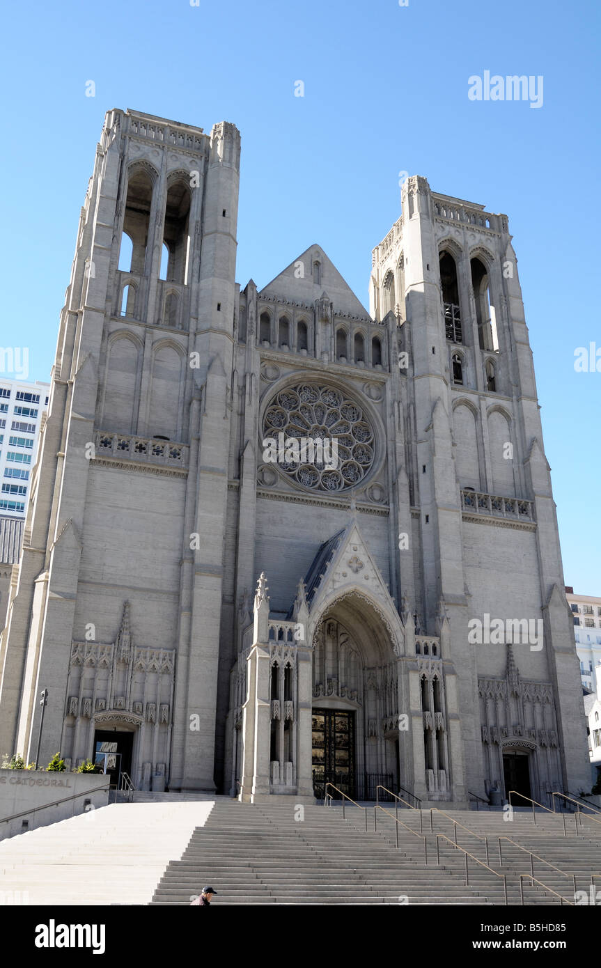 Grace Cathedral, San Francisco, Kalifornien Stockfoto